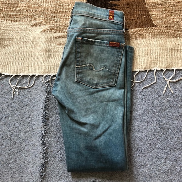 7 for all mankind bootcut jeans sz 27 - Picture 2 of 4